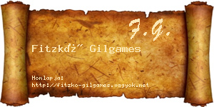Fitzkó Gilgames névjegykártya